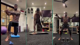 LEBRONs OFF SEASON WEIGHT TRAINING IN HOME GYM AFTER LAST NIGHT BIG ANNOUNCEMENT TO SIGN WITH SIXERS