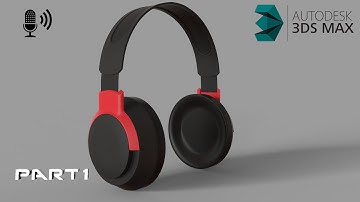 3ds Max Tutorials - Headphone Modeling - Part 1 | 3ds Max Tutorial - Gold Headphones | Monolithic