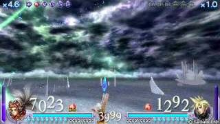 Dissidia Final Fantasy! Onion Knight  vs. Cloud! Winning a Ultima Weapon!
