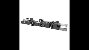 Automatic exercise book notebook production line flexo printing and notebook making machine