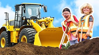 Trucks for Kids | Toy Trucks and Diggers in Dirt