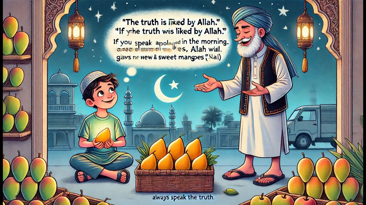 Kids Islamic Story and Cartoon | Reward of truth | Educational Video in ...
