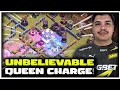 BERNAUL QUEEN CHARGED ALMOST ENTIRE THE BASE | NAVI (QueeN Walkers) vs BADZINGER AE | Clash of Clans