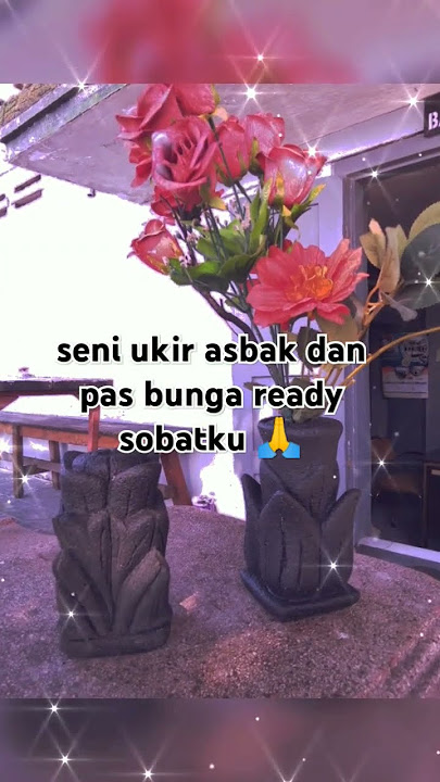SENI UKIR ASBAK DAN PAS BUNGA #vidioshorts#viral81