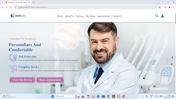 Creating a dental clinic Website: HTML, CSS, JS, PHP & MySQL DEMO VIDEO