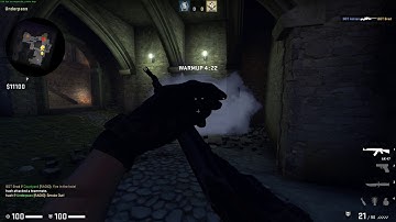CS:GO - Halloween Cobblestone - See through smokes in front of water