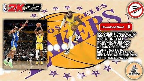 2K23 Updated Roster Android Offline | No F1VM | HD Graphics | Gameplay | Lakers vs Warriors 2K23