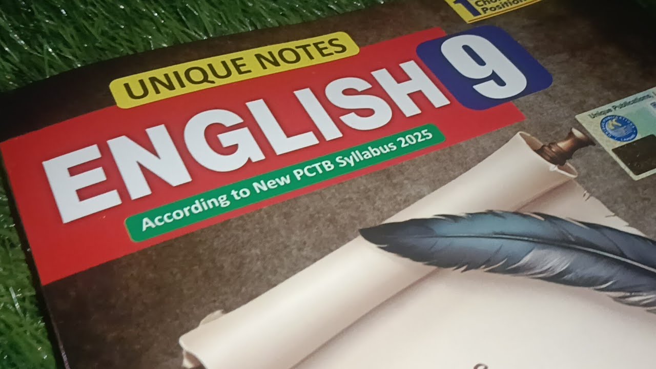 9th class Unique english notes guide 2025 9th class English textbook ...