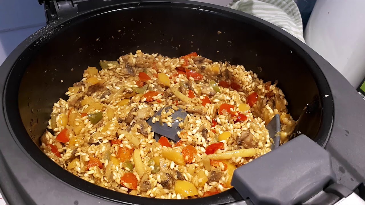 macozaza's risotto i DeLonghi multifry - YouTube