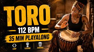 Toro - Play Along with all Dun Djembe & Bells || Djembe Rhythms - Backing Track