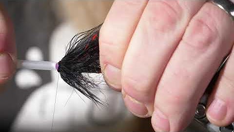 An old Classic tube fly - "red butt" "orange butt" Fire ass" Fly tying! Salmon fly! Glödhäck!