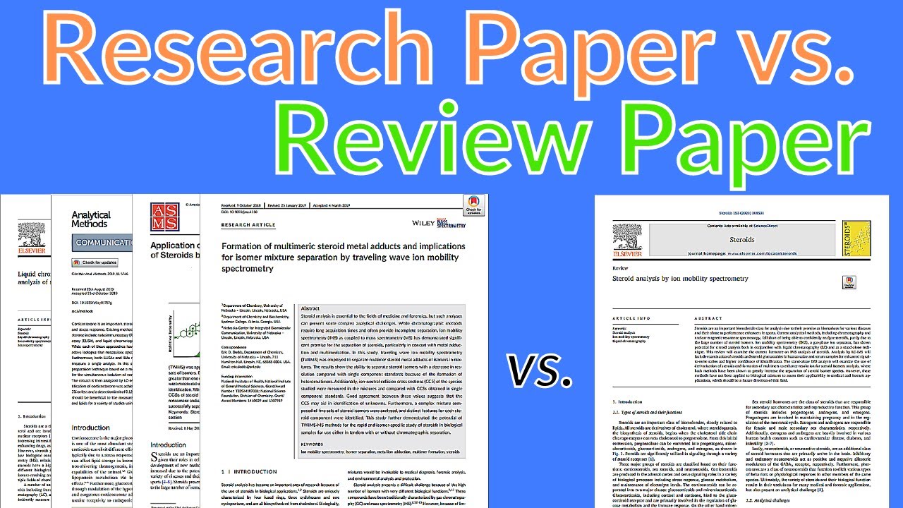 difference in research paper