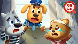 When Stuck in the Elevator | Safety Tips | Police Rescue | Cartoons for Kids | Sheriff Labrador