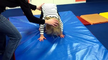 Forward Roll Down the Wedge Mat Gymnastics