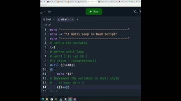 Until Loop in Shell Script (தமிழில்) #shorts
