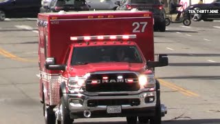 LAFD ALS RESCUE 27 RESPONDING TO HOSPITAL 343