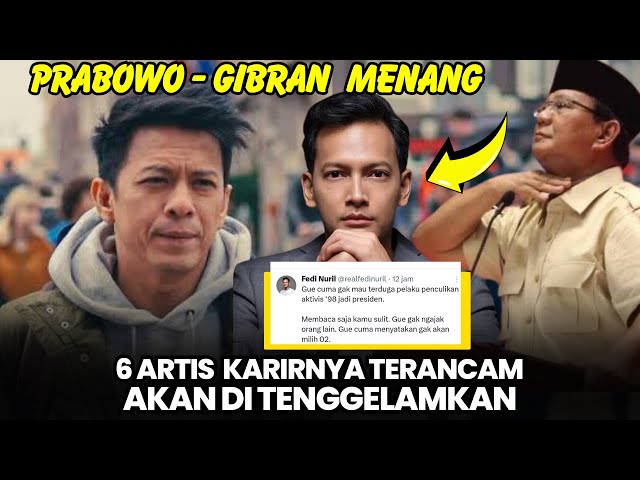Hina Prabowo Gibran di medsos, 6 artis ini karirnya terancam akan hancur class=