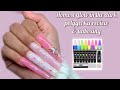 XXL GLOW IN THE DARK POLYGEL NAILS || HOMOST POLYGEL KIT REVIEW &amp; UNBOXING