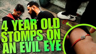 4 Year Old Son Stomps On An Evil Eye! - MUST WATCH