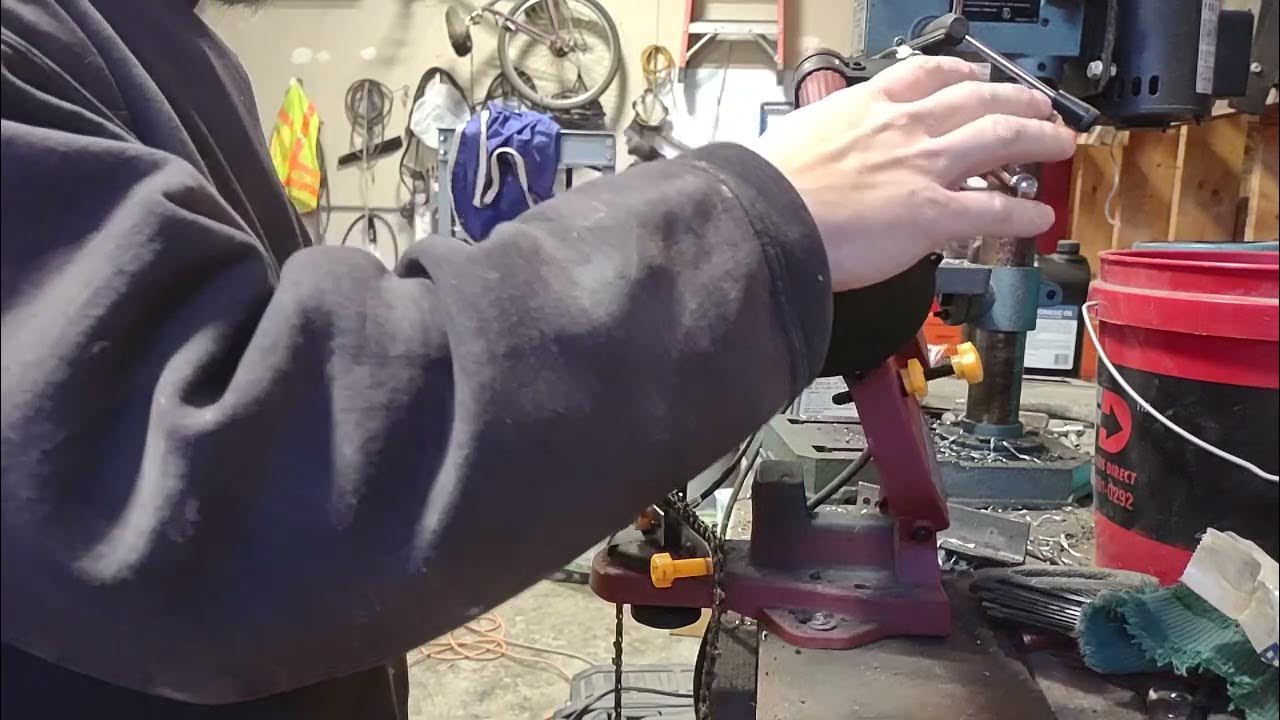 Harbor Freight chainsaw sharpener review YouTube