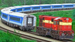 WDM3D SHUNT LHB SHATABDI TRAIN COACH | BUMPY RAILROAD | Train Simulator | Railwork | NTG GAMING screenshot 5