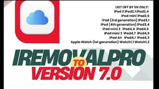 iRemovalpro v7 checkm8 iPads wifi FMIOFF permanent unlock intant findmy iphone removal