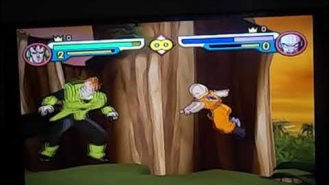 Dragon Ball Z Budokai 2 (GameCube)-Android 16 vs Krillin