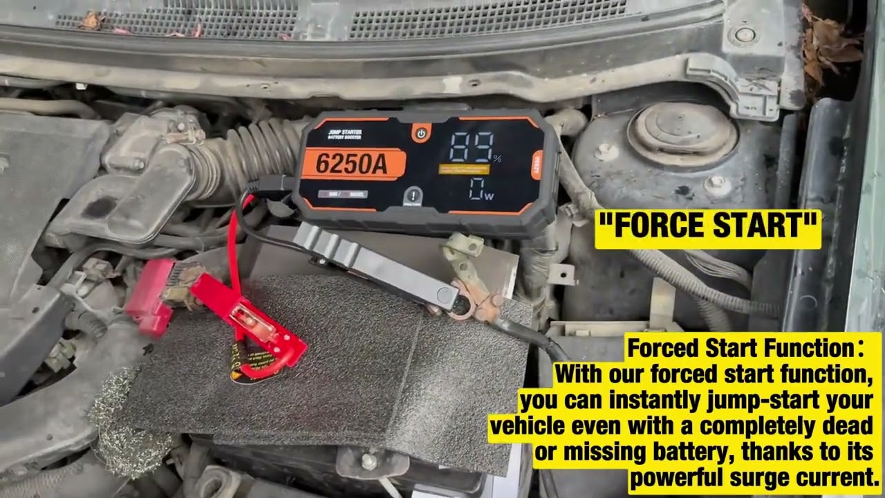 Car 6250A 30000mAh Portable 12V Jump Starter Power Bank 12V Auto