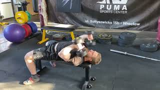 Rolling back triceps extensions