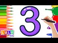 🎨 How To Draw A Numbers | LuLu Draw 🎨 SUPER Easy Drawing For Kids ✍️
