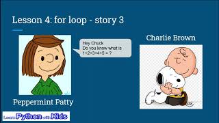 Learn Python with Kids - Lesson 4: For Loop
