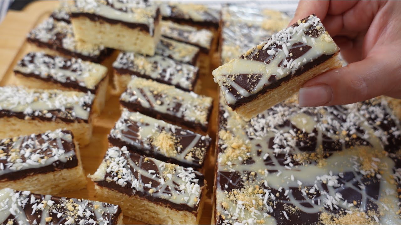 BOGATA KOKOS OBLANDA -Topi se u ustima!  RICH COCONUT GANACHE WAFERS – Perfect Party Dessert!