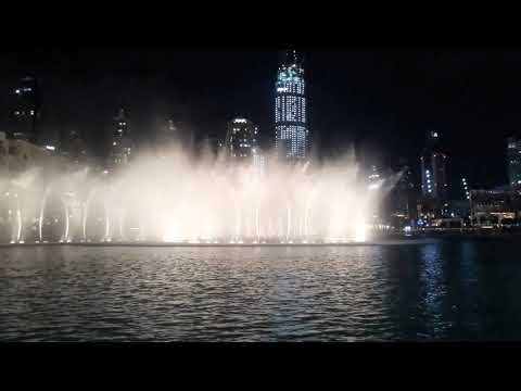 Dubai Fountain  Ka Nazara Arabic Song Ke Saath