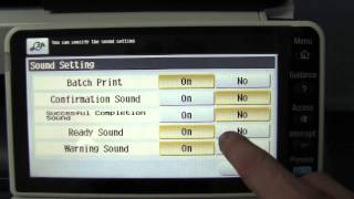 Adjust Sound Settings on the bizhub - YouTube