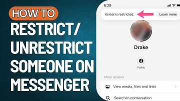 How to Unrestrict someone on Messenger | How to Restrict and Unrestrict Someone on Messenger (2023)