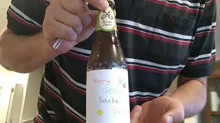Santa forgot his beer.