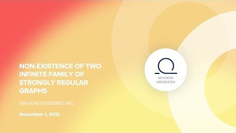 Brhane Gebremichel, Non existence of two infinite family of strongly regular graphs