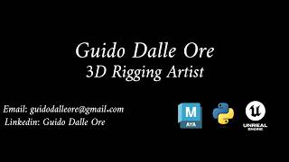 Guido Dalle Ore - Rigging Demoreel