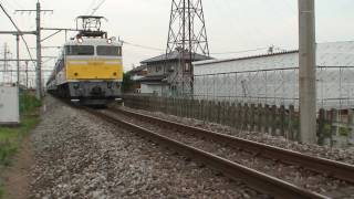 EF81 92 12系 回送 倉賀野 通過