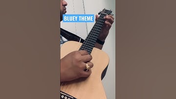 Thumbnail of Bluey theme #bluey #bingo #acousticguitar #thememusic #kidssong #intro #disney #cartoon #abc