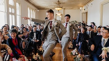 EPIC GROOM ENTRANCE || Bon & Dan