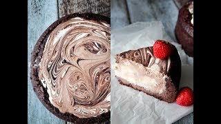 How To Make No Churn Chocolate Ice Cream Cake - Sweet Treat Sunday - One Kitchen