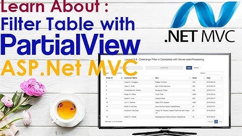 10. Learn About Datatable Filter with PartialView - Asp.net MVC