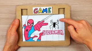 How to Make Cardboard Game Barley-Break Spiderman DIY Tutorial screenshot 5