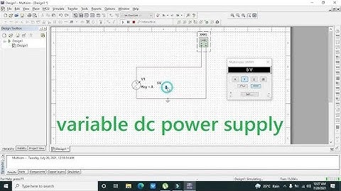 Variable Power Supply in Multisim  5,9 and 12 volt power supply #newvideo #trending #youtube #tech