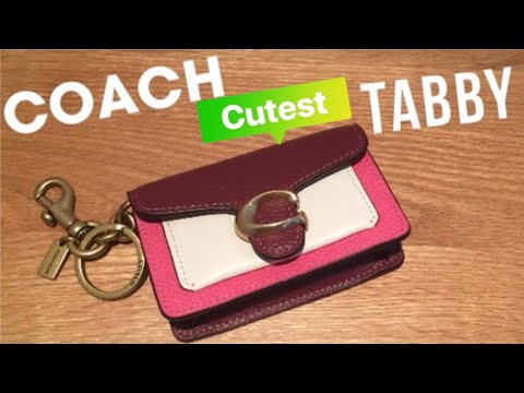 coach mini tabby bag charm