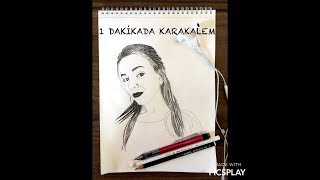 Cansu Yıldız Çizimi & 1 Dakikada Karakalem
