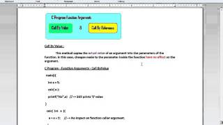 Full C PROGRAM CALL BY VALUE DEMO News