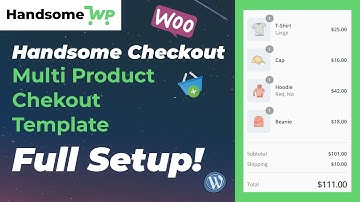 Multi Product Checkout Template | Handsome Checkout |  Woocommerce