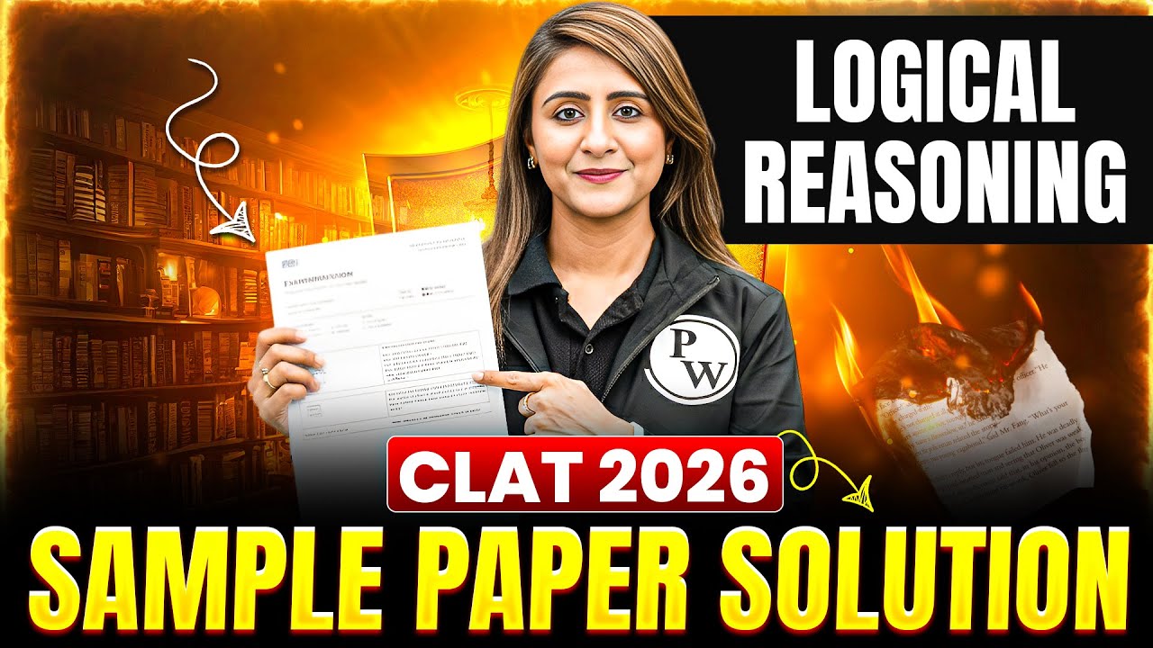 Logical Reasoning | CLAT 2026 Sample Paper FULL Solution - YouTube